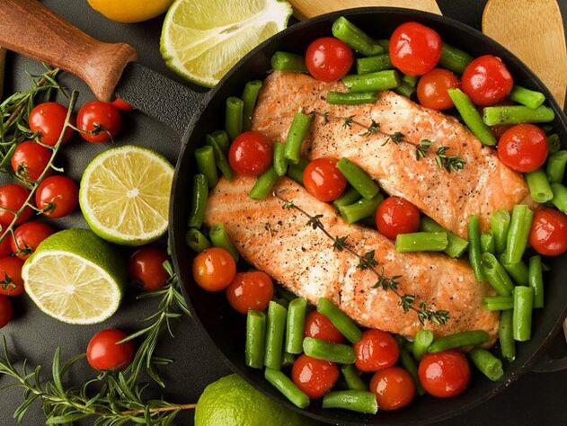 риба със зеленчуци за безглутенова диета