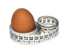 яйце и сантиметър за отслабване